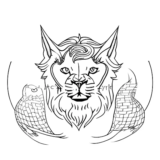 Aslan Gato  tattoo design idea