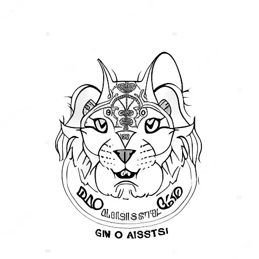 Nombre Aslan con rasguños de gato tattoo design idea