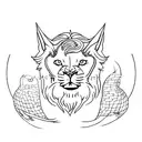 Aslan Gato  tattoo design idea