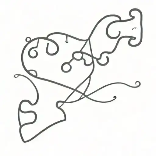 2 puzzle pieces and a heart  tattoo design idea