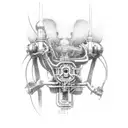 Deep, Natural, Mechanical, Electrical tattoo design idea