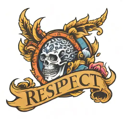 respect  tattoo design idea