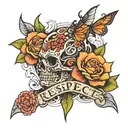 respect  tattoo design idea