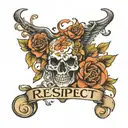 respect  tattoo design idea