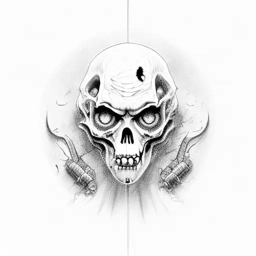 zombi tattoo design idea