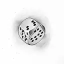 mepel throwing dice tattoo design idea