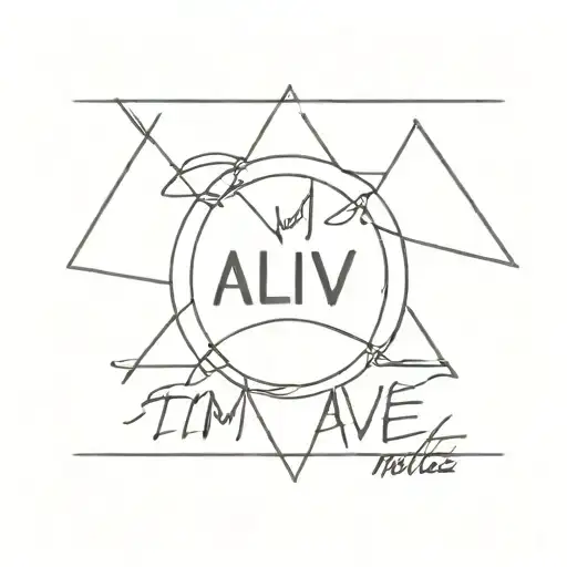 I'm alive, I promise tattoo design idea