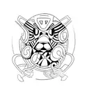 444 tattoo design idea