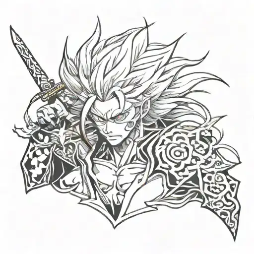 Rengoku tattoo design idea