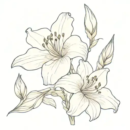 gladiolus flower daisy flower marigold flower narcissus flower bouquet tattoo design idea