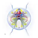 prostate in the style of Alex grey tattoo design idea