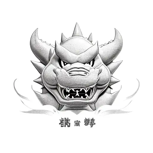 bowser tattoo design idea