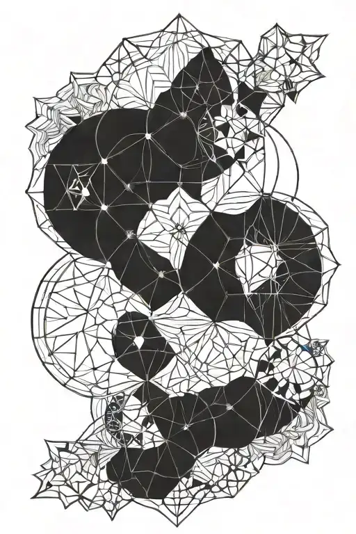 sacred geometry patterns tattoo design idea