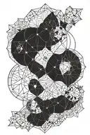 sacred geometry patterns tattoo design idea