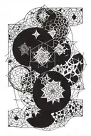 sacred geometry patterns tattoo design idea