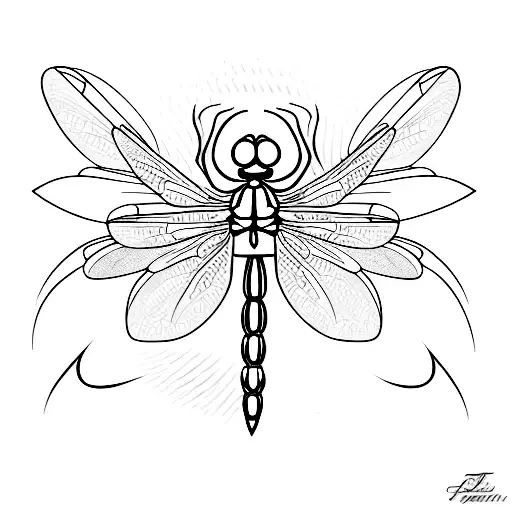 dragonfly  tattoo design idea