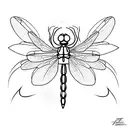 dragonfly  tattoo design idea