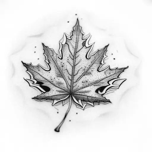 Maple Leaf tattoo design idea