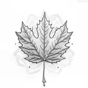 Maple Leaf tattoo design idea