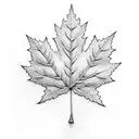 Maple Leaf tattoo design idea