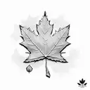 Maple Leaf tattoo design idea