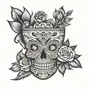 Mezcal sour cocktail, Agave, Roses Cocktailshaker   tattoo design idea