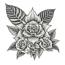 Mezcal sour cocktail, Agave, Roses Cocktailshaker   tattoo design idea