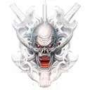 guts berserker form in hell tattoo design idea