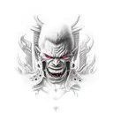 guts berserker form in hell tattoo design idea