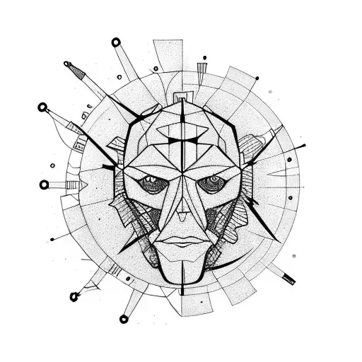 cluster headache clock tattoo design idea
