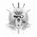 cluster headache warrior tattoo design idea