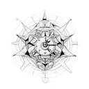 cluster headache clock tattoo design idea