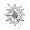 cluster headache clock tattoo design idea