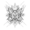 cluster headache warrior tattoo design idea