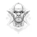 cluster headache warrior tattoo design idea