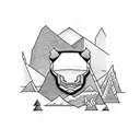 hiking chile  tattoo design idea