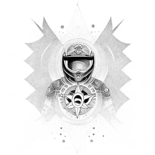 adventure motorcycle nirvana calm peace strength energy family tattoo design idea