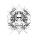 adventure motorcycle nirvana calm peace strength energy family tattoo design idea