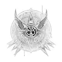 adventure motorcycle nirvana calm peace strength energy family tattoo design idea