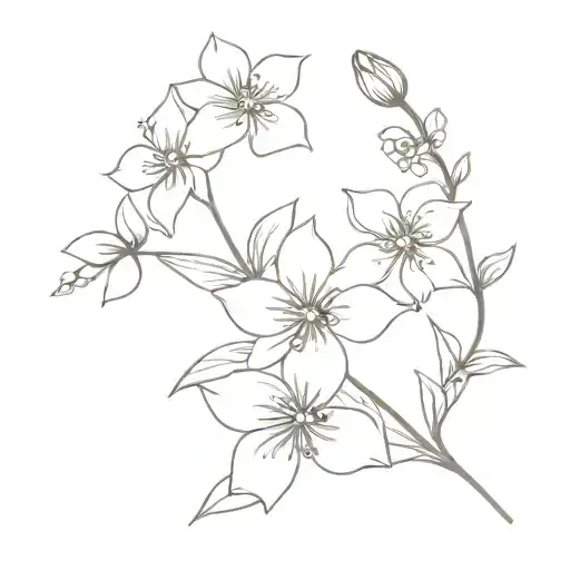 January, May, March, November, August  May, birth flower with forget me not tattoo design idea