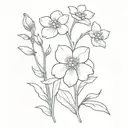 January, May, March, November, August  May, birth flower with forget me not tattoo design idea
