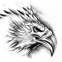 mayan eagle tattoo design idea