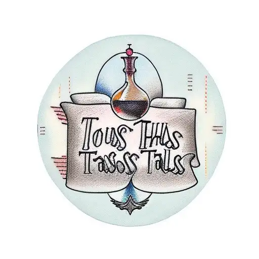 Hourglass with words "this too shall pass" tattoo design idea