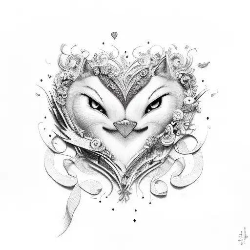 perfectly imperfect with hearts tattoo design idea