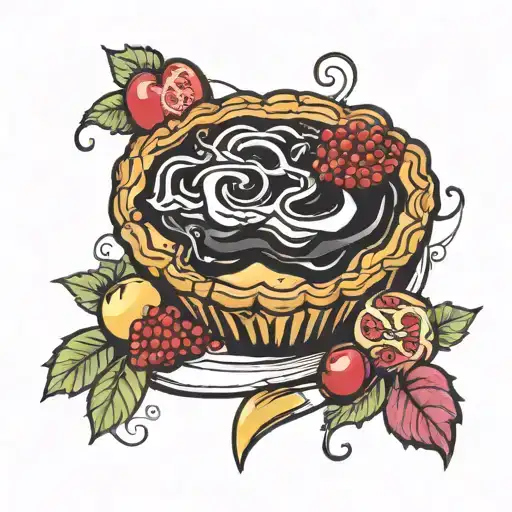 make a pie tattoo design idea