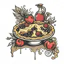 make a pie tattoo design idea
