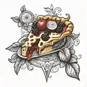 make a pie tattoo design idea