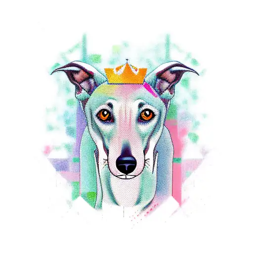 greyhound england tattoo design idea
