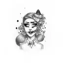 cute mug with lipstick stain on the rim tattoo design idea