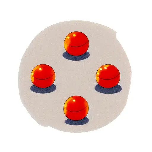 circle with Duke Nukem and dragon balls tattoo design idea